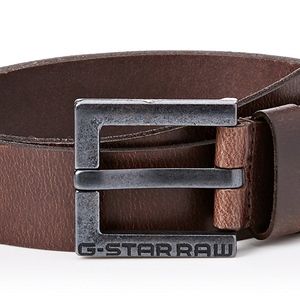 BNWT Gstar raw brown leather belt